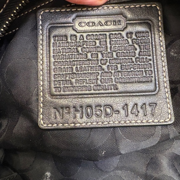 Coach vintage y2k 1417 black leather legacy hobo shoulder bag - Picture 12 of 13